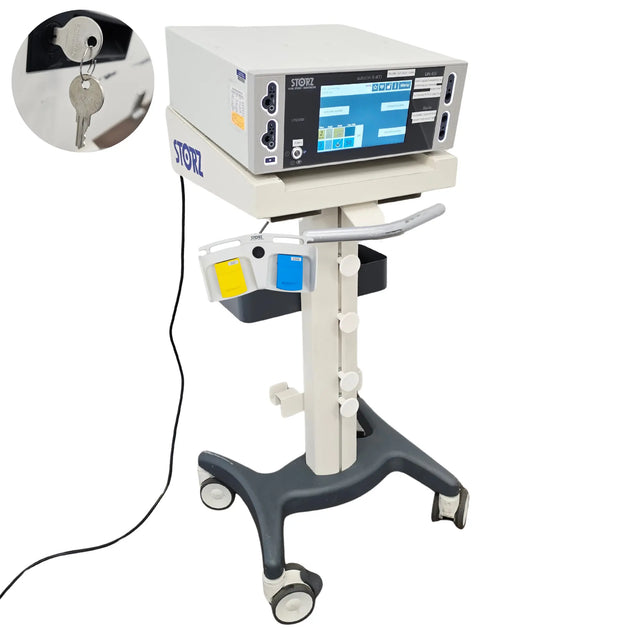 Karl Storz AUTOCON III 400 HF Generator UH 400, 400W Multidisciplinary Electrosurgical Unit With Cart & Foot Pedal Set Karl Storz