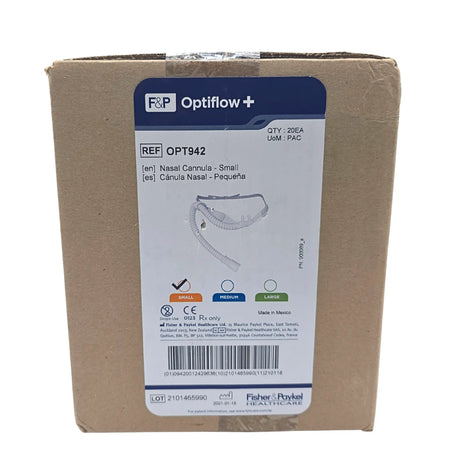 Fisher & Paykel OPT942 Optiflow High Flow Nasal Cannula Small Box of 20 - New Fisher & Paykel