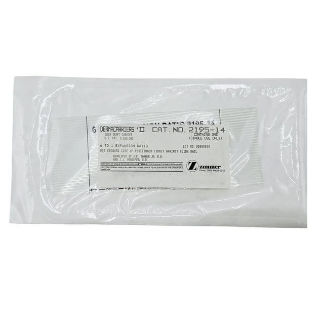 Zimmer 2195-14 Dermacarrier II Skin Graft Carrier Plate 6:1 Ratio - New Zimmer