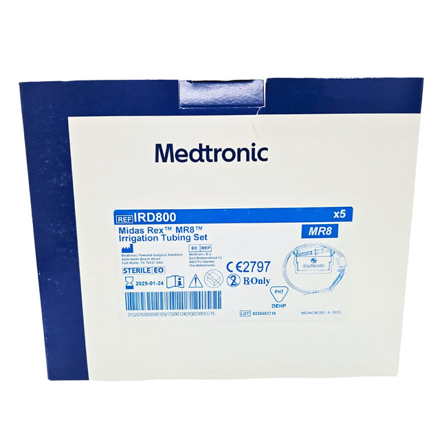 Medtronic IRD800 Midas Rex MR8 High-Speed Drill Irrigation Tubing Set – Box of 5 Medtronic