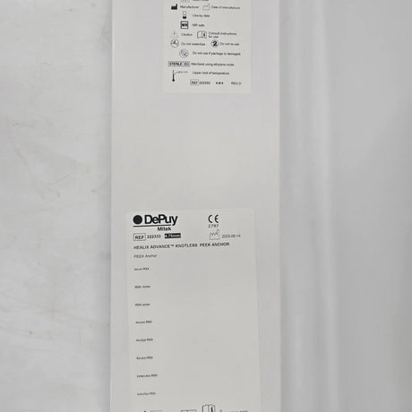 DePuy Mitek 222333 HEALIX ADVANCE Knotless PEEK Anchor – 4.75mm w/ Suture Tape DePuy Mitek