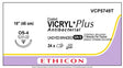 Ethicon Vicryl VCP5749T Suture - Undyed Braided Polyglactin 910, OS-4 Needle (Box of 12) Ethicon