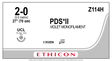 Ethicon PDS Z114H Suture - Violet Monofilament Polydioxanone, Absorbable (Box of 36) Ethicon