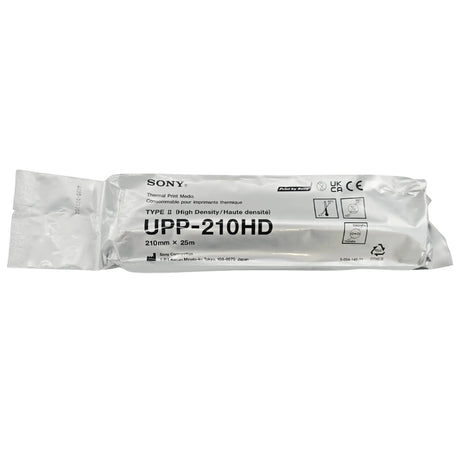 Sony UPP-210HD High Density Thermal Print Paper Roll Type II 210mm x 25m Primis Medical