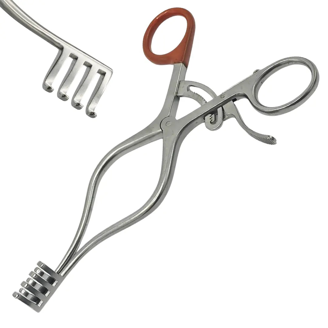 Aesculap BV075R Weitlaner Self-Retaining Retractor Blunt 3x4 Prong 6.5" Primis Medical