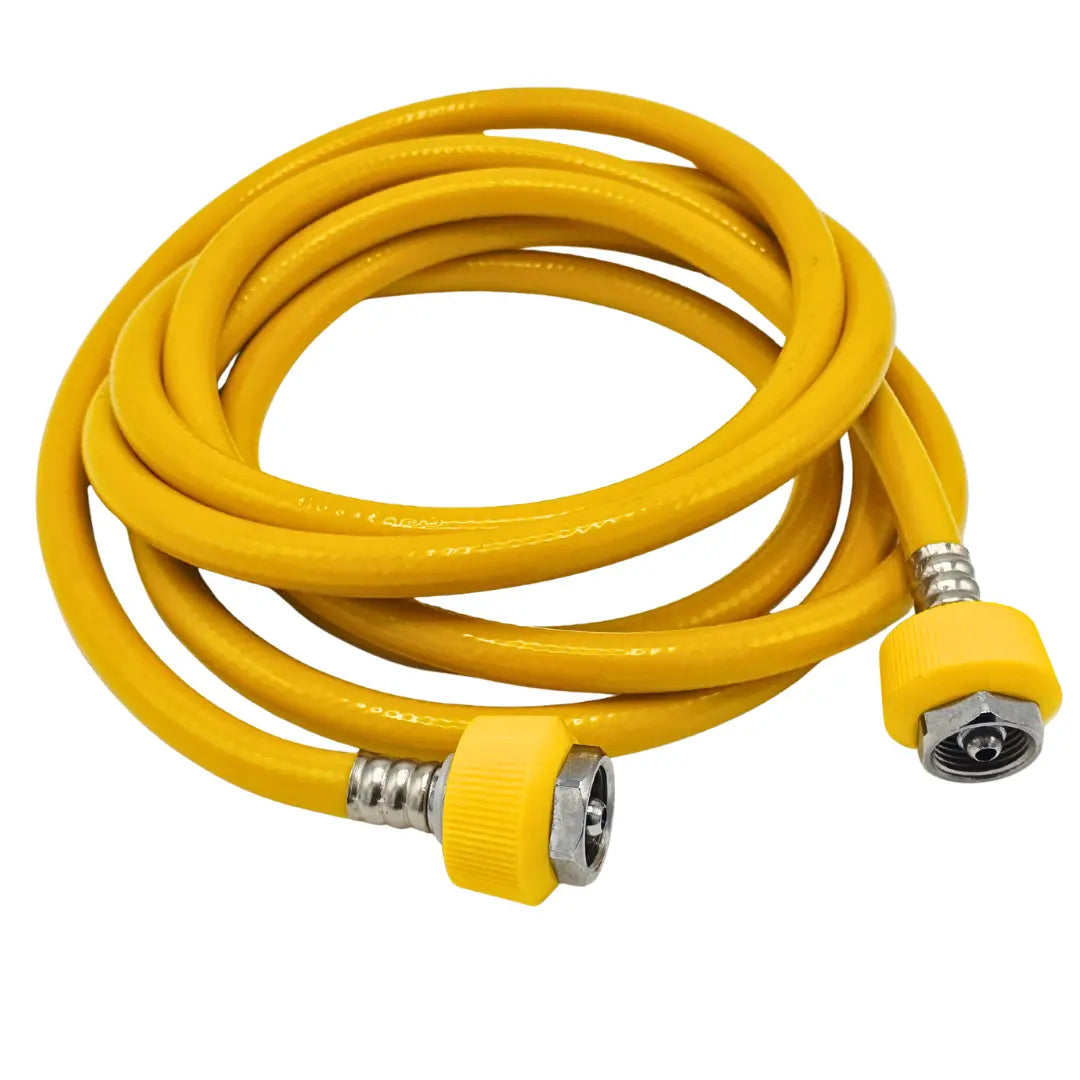 9ft Yellow Medical Air Gas Hose with DISS 1160 Coupler Fittings – New Primis Medical
