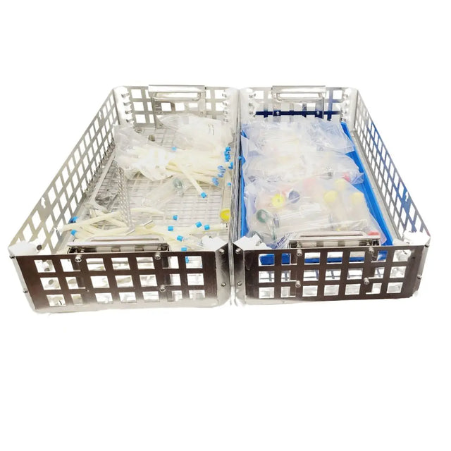 Getinge Endoscopy Racks w/ Accessories 27-1/4" x 6 Lot of 2 Gettinge