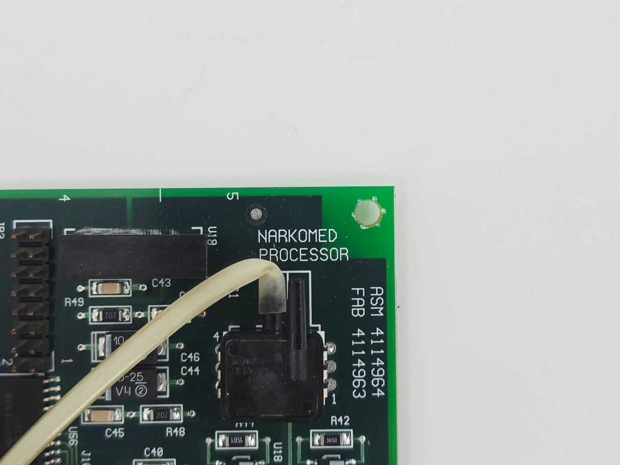 Draeger Narkomed 4414964 GS Processor Board PCB Assembly Anesthesia Part Used Draeger