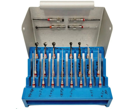 Hall Linvatec 5038-09 Osteon Bur Rack w/ 26 Zimmer 5056 Fluted Burs 5-1/2" Primis Medical