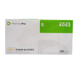 PremierPro Platinum Stretch Vinyl Exam Gloves 4062 Small 1000/CS PremierPro