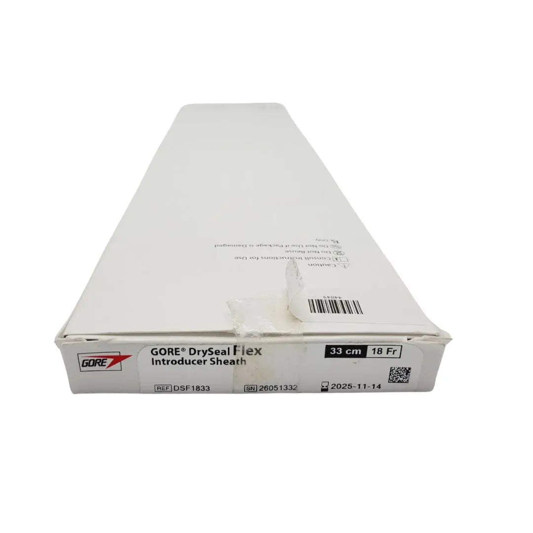 Gore DSF1833 Dryseal Flex Introducer Sheath 33cm 18Fr Hydrophilic Coating Gore
