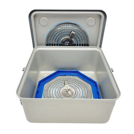 Medtronic CA800S Midas Rex MR8 Sterilization Case 11-1/4" x 11-1/4" x 6-1/4" Medtronic Midas Rex
