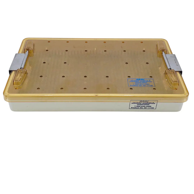 ASSI 1170C Instrument Case w/ Lid, Handles & Inner Liner Mat Accurate Surgical & Scientific Instruments Corporation