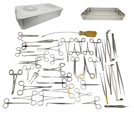 Integra Vascular Surgery Instrument Set w/ Aesculap Case 56pcs German High Grade Primis Medical