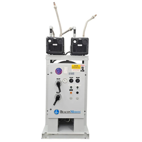 Beacon Medaes Medical Vacuum Pump System Duplex Oil-Less 208V Hospital Suction Primis Medical
