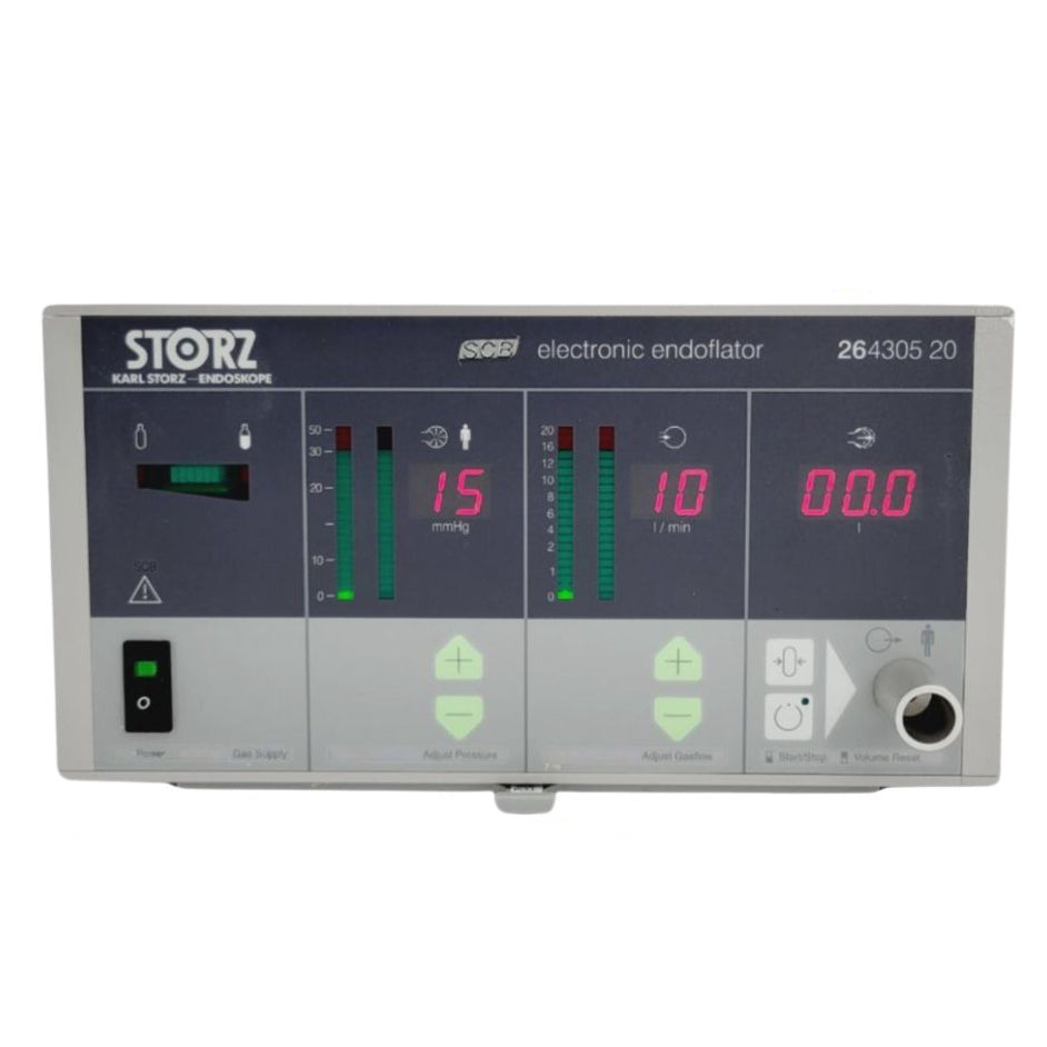 Karl Storz 264305 20 SCB CO2 Electronic Endoflator 20 Liter NO CO2 Yoke 90 Day Warranty