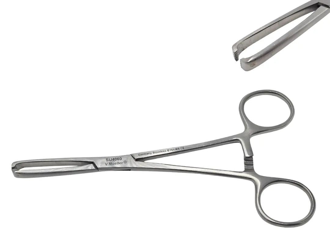 V. Mueller SU4060 Boys Allis Tissue Holding Forceps 5x6 Teeth Heavy Primis Medical