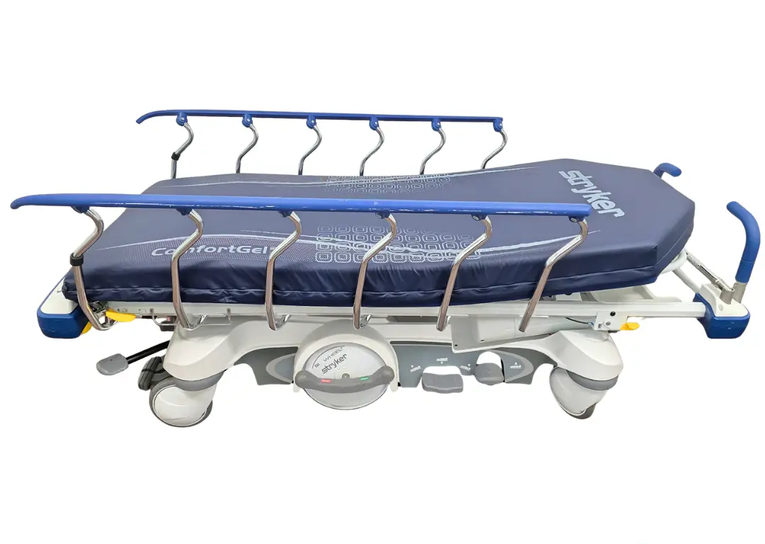 Stryker 1115 Prime Series Big Wheel Stretcher 700lb Capacity Refurbished Primis Medical