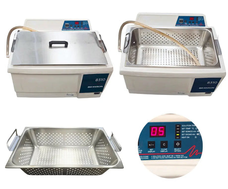 Branson 8510R-DTH Heated Ultrasonic Cleaner Digital Controls 20.8L Tank Branson