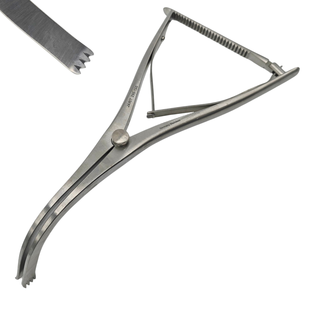 Metal surgical tool with a scalpel on a white background, featuring the Primis Medical logo.