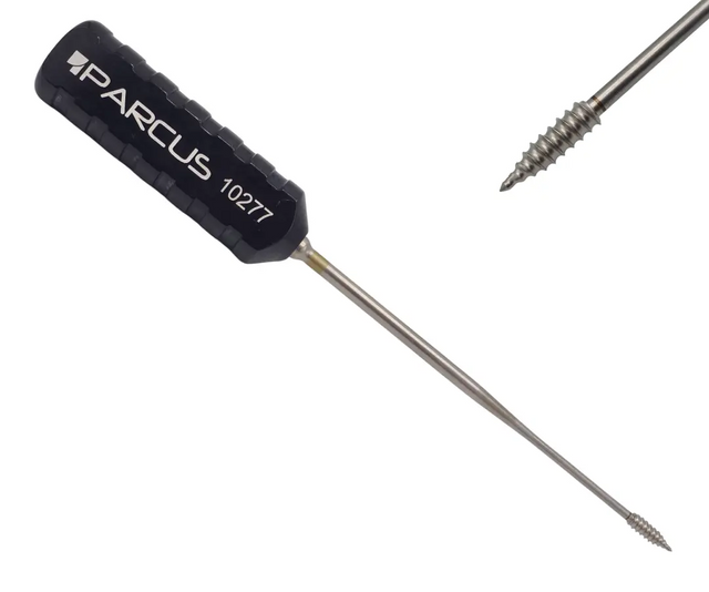 Parcus 10277 Tap 10.5in Black Handle Threaded Tip Orthopedic Instrument Primis Medical