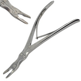 KMedic KM47-492 Leksell Rongeur 15° Curved 9x16mm 9” Primis Medical