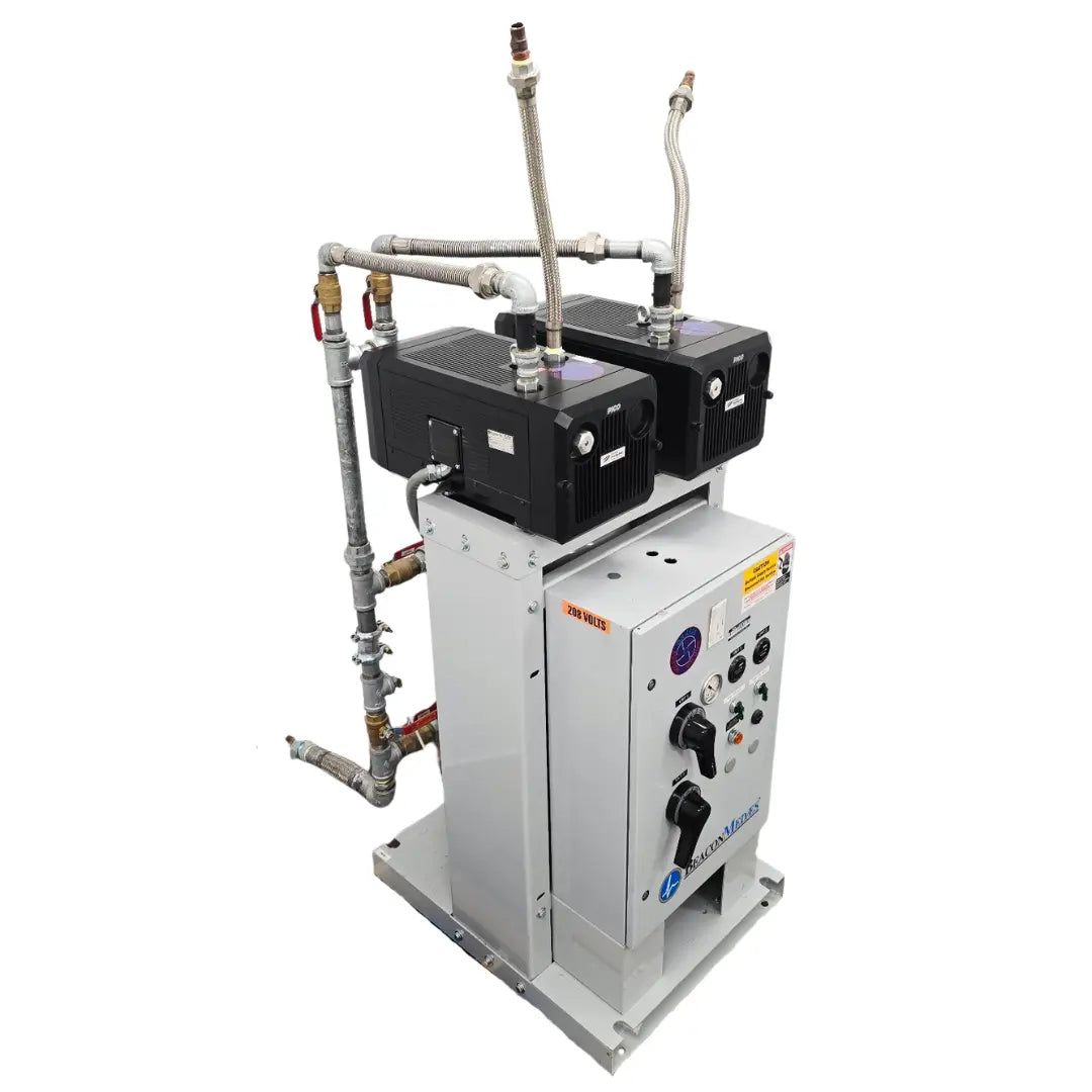 Beacon Medaes Medical Vacuum Pump System Duplex Oil-Less 208V Hospital Suction Primis Medical