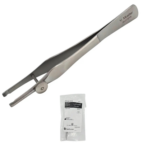 V. Mueller AU17215 Sheehy Ossicle Holding Forceps 4x5 Teeth 4-3/4" Primis Medical