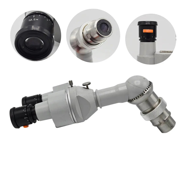 Carl Zeiss f=125 Microscope Binocular Head w/ 12.5x Eyepieces Carl Zeiss