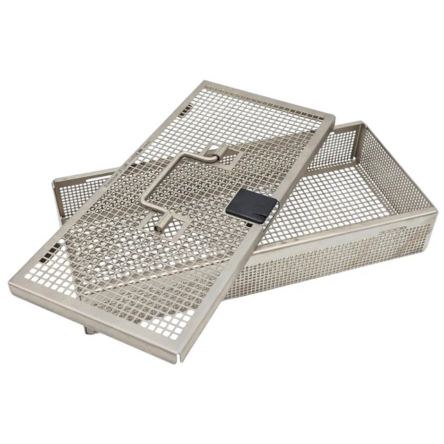 Aesculap JF159R Perforated Basket w/ Lid 10x5x1 Primis Medical