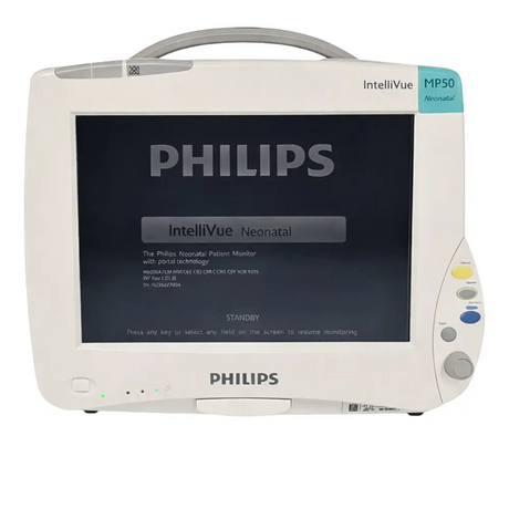 Philips M8004A MP50 Intellivue Neonatal Patient Monitor J.10.26 Certified Primis Medical