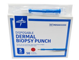 Medline MDS0033350 Disposable Dermal Biopsy Punch 5mm Sterile 50/ Box Primis Medical