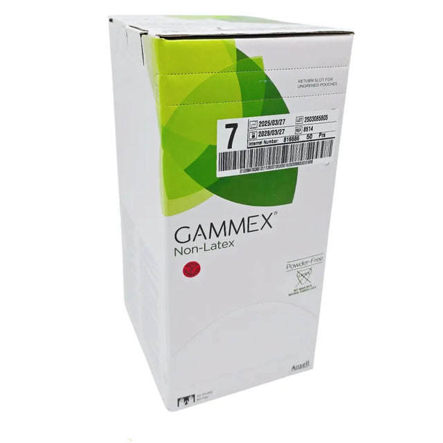 Gammex 8514 Non Latex Powder Free Neoprene Surgical Gloves Box 50 Gammex