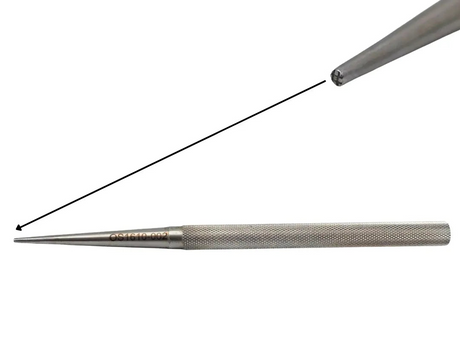 V. Mueller OS1610-002 Bone Tamp 2 mm Cross Serrated Tip 6.25 in Primis Medical