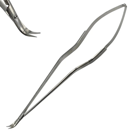 V. Mueller Spring Handle Angled Micro Surgical Scissors 7in Primis Medical