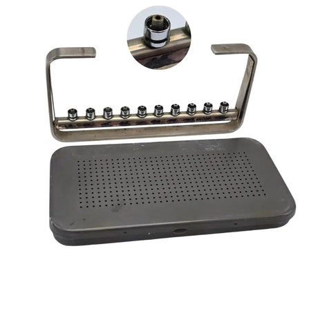 Katena USA Ophthalmic Sterilization Tray w/ 10-Slot Cannula Holder Rack Katena