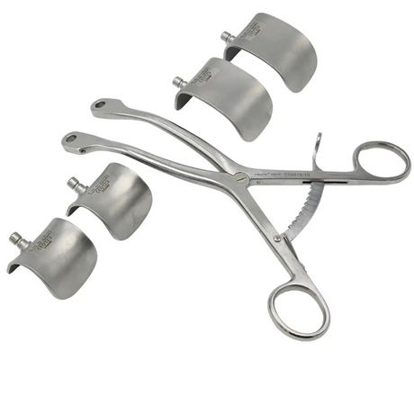 V Mueller OS8818-13 Kolbel Retractor Frame Ring-Handled w/ Link Blades Primis Medical