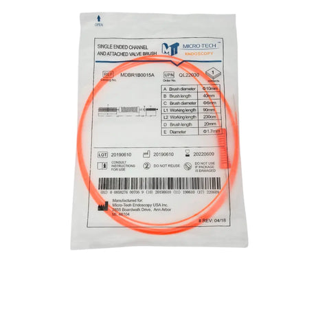 Micro-Tech MDBR1B0015A Single Ended Channel and Attached Valve Brush 40mm Micro-Tech
