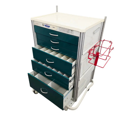 Armstrong Medical A-SMART PROX 6-Drawer Medication Cart w/ Dividers No Key Armstrong Medical