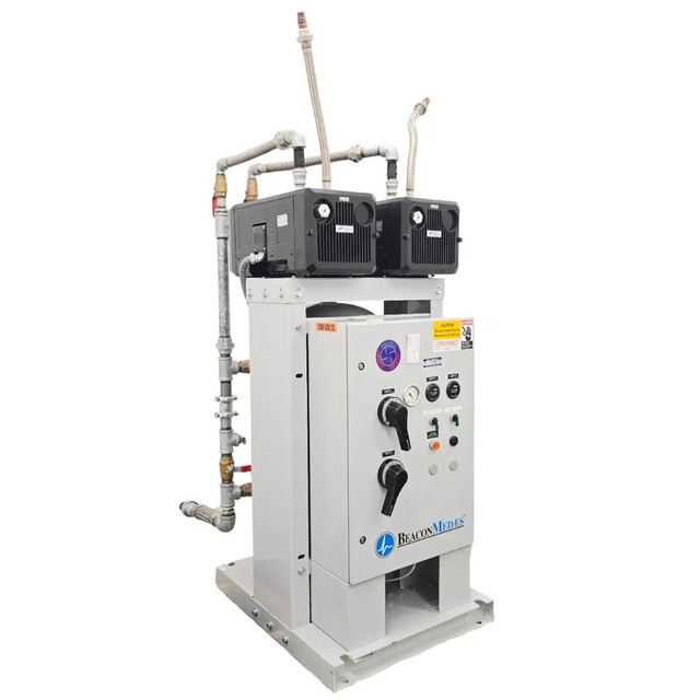 Beacon Medaes Medical Vacuum Pump System Duplex Oil-Less 208V Hospital Suction Primis Medical