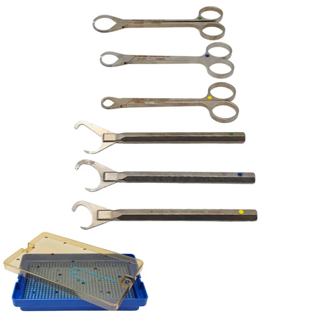 Linvatec Circular Rasp + Cortical Punch Instrument Set with V. Meuller Case Primis Medical