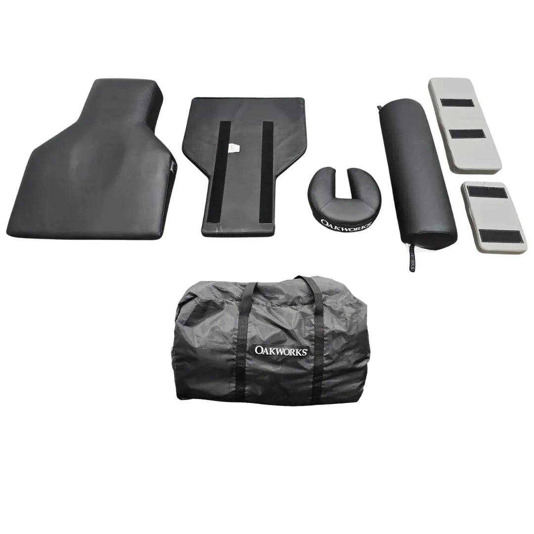 Oakworks Medical Spine Positioning System II Pads Lot w/ Case 6 Pieces Oakworks Medical