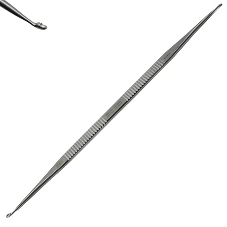 V. Mueller AU12450 ENT House Stapes Curette Double Ended 7-1/8" Primis Medical