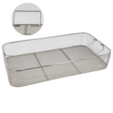 Stainless Steel Wire Sterilization Basket w/ Handles 21x11x4 Primis Medical