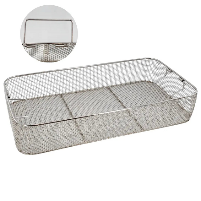 Stainless Steel Wire Sterilization Basket w/ Handles 21x11x4 Primis Medical