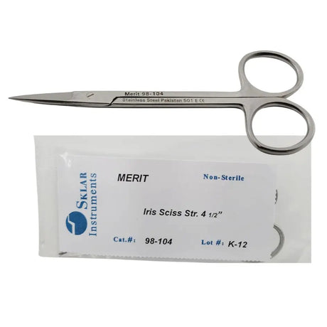 Sklar Instruments 98-104 Iris Scissors Straight Delicate 4-1/2" Sklar