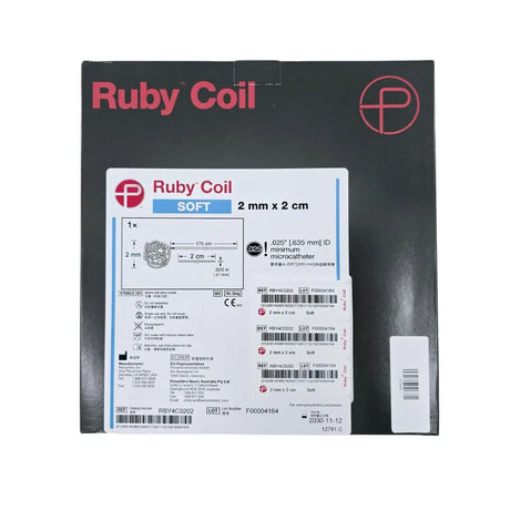 Penumbra RBY4C0202-B Ruby Coil Soft 2mm x 2cm .25" ID Minimum Microcatheter Penumbra