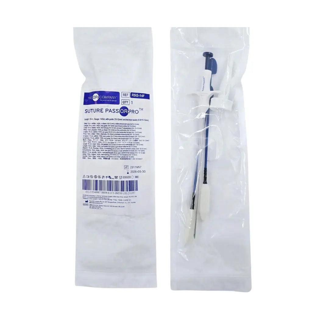 The O.R. Company RSG-14F Suture Pass O.R. Pro 14Ga. x 15cm The O.R. Company