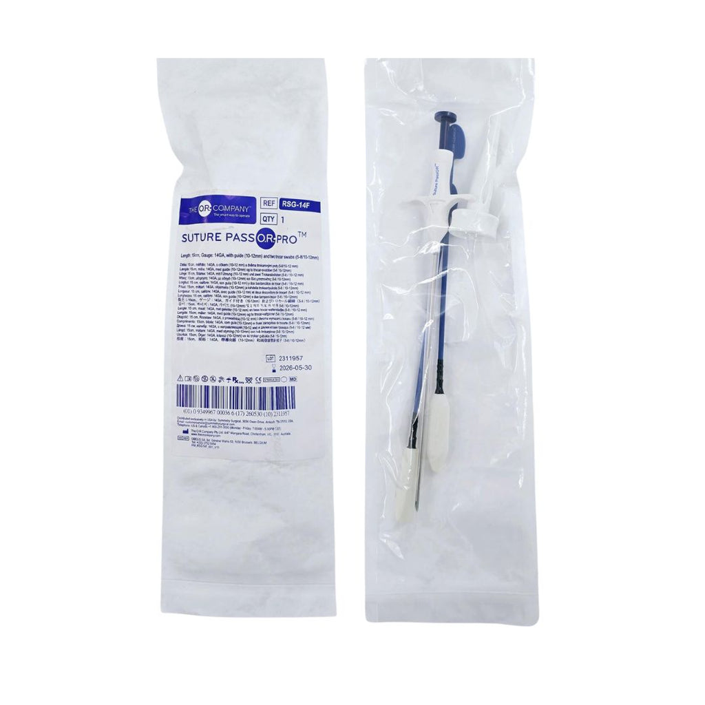 The O.R. Company RSG-14F Suture Pass O.R. Pro 14Ga. x 15cm