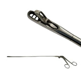 Integra Miltex 28-303 Yeoman Biopsy Forceps Shaft Straight Jaws w/ Teeth 4mm 18-1/4" Integra Miltex